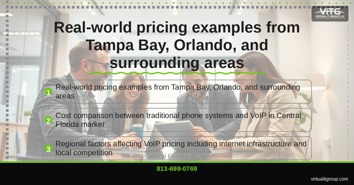 Business owner calculating VoIP ROI with financial documents and calculator on desk | VoIP Pricing Breakdown — What You Actually Pay per User Central Florida